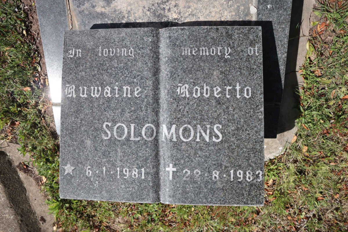 SOLOMONS Ruwaine Roberto 1981-1983