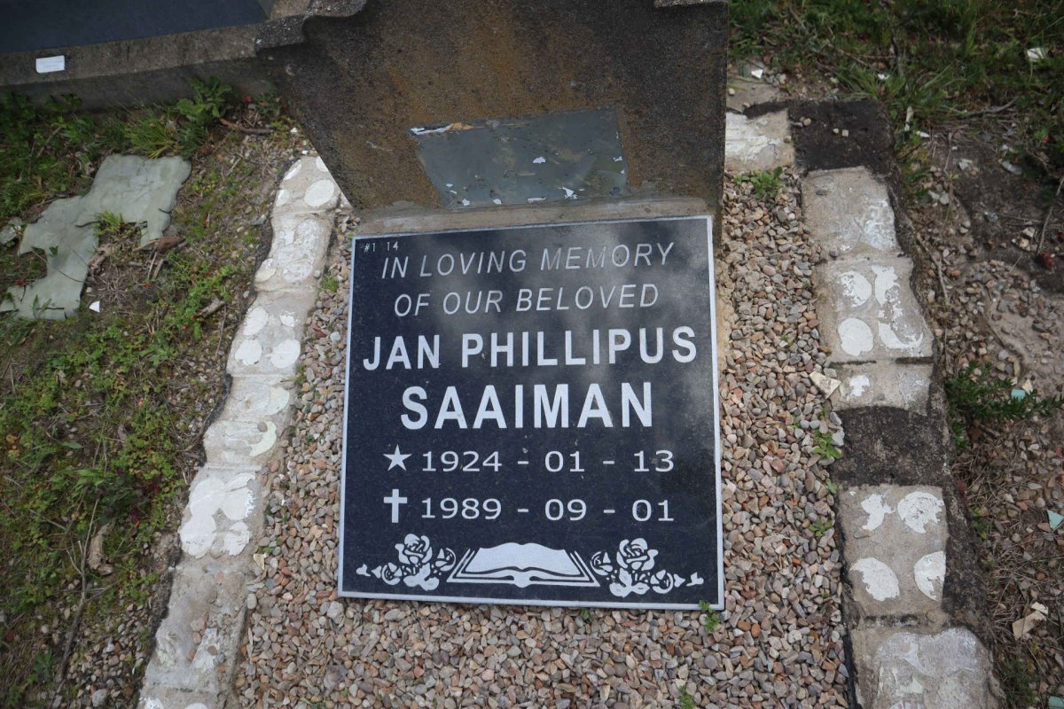 SAAIMAN Jan Phillipus 1924-1989