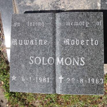 SOLOMONS Ruwaine Roberto 1981-1983