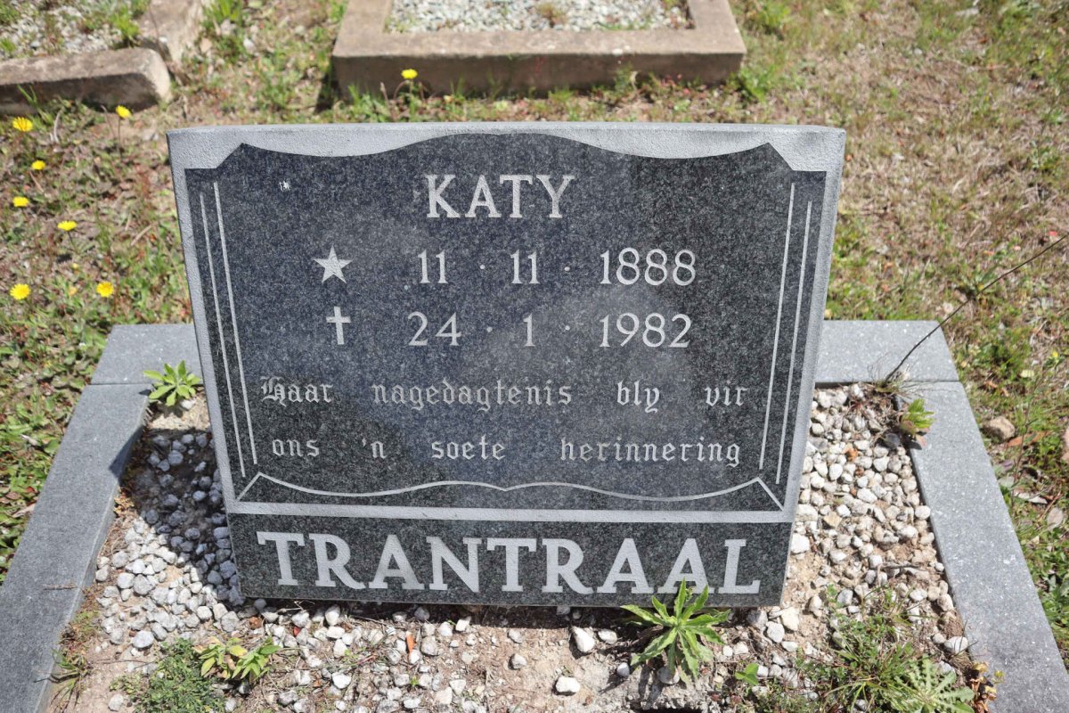 TRANTRAAL Katy 1888-1982