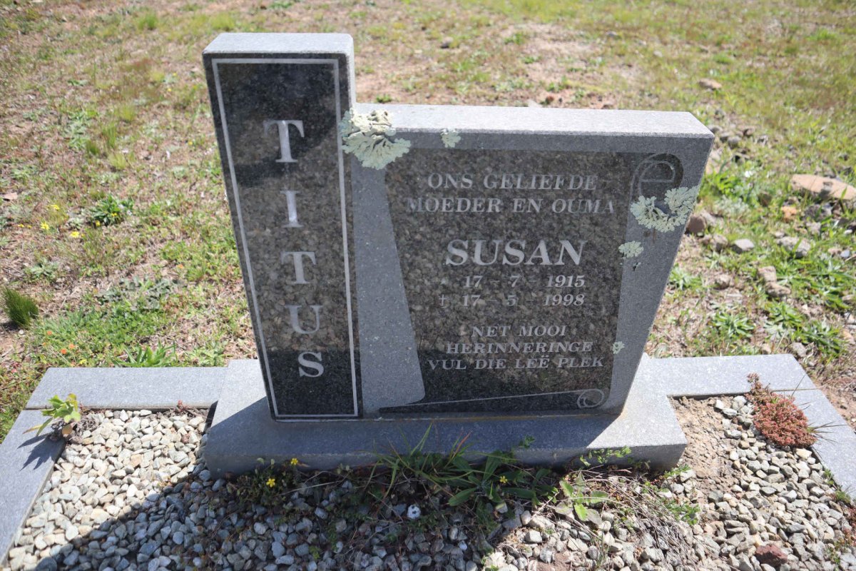 TITUS Susan 1915-1998