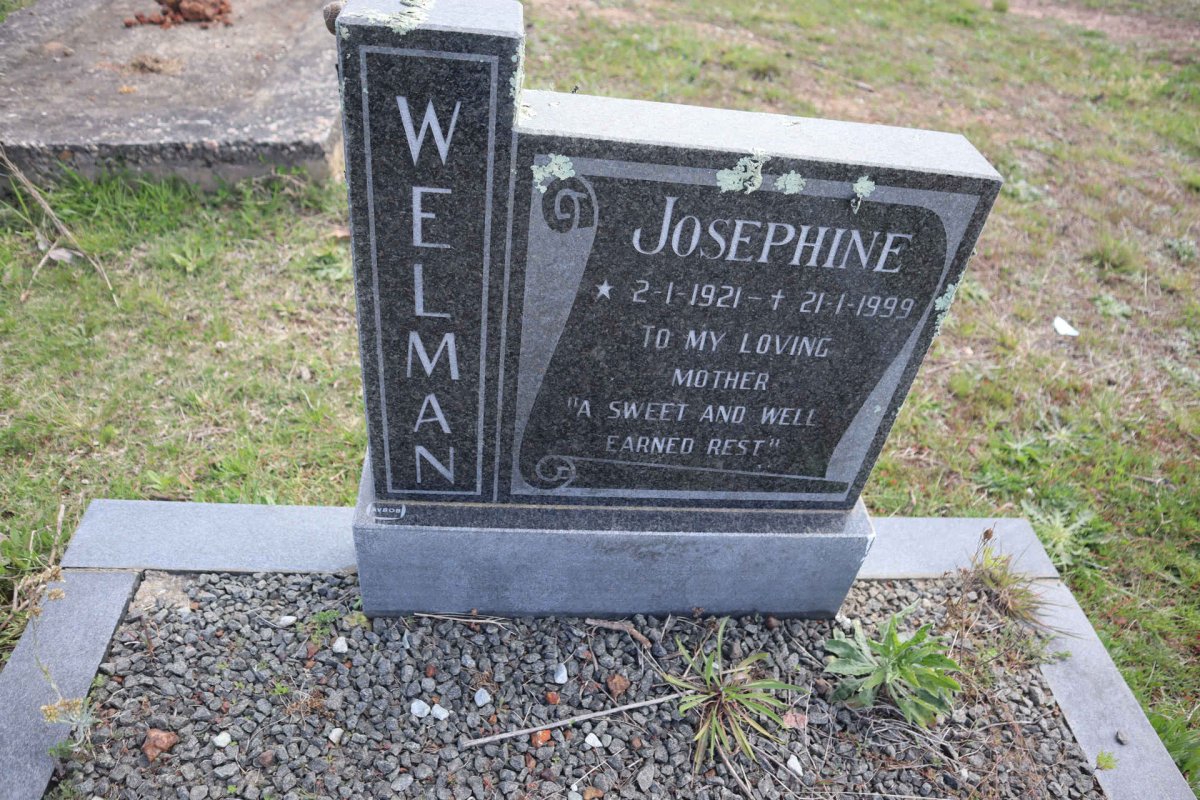 WELMAN Josephine 1921-1999