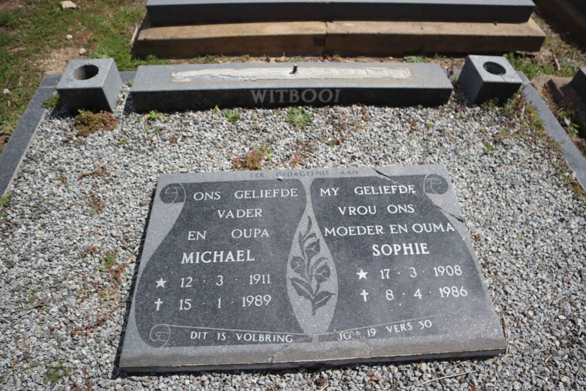 WITBOOI Michael 1911-1989 & Sophie 1908-1986
