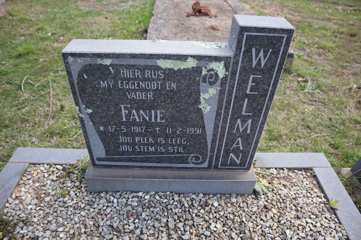 WELMAN Fanie 1917-1991