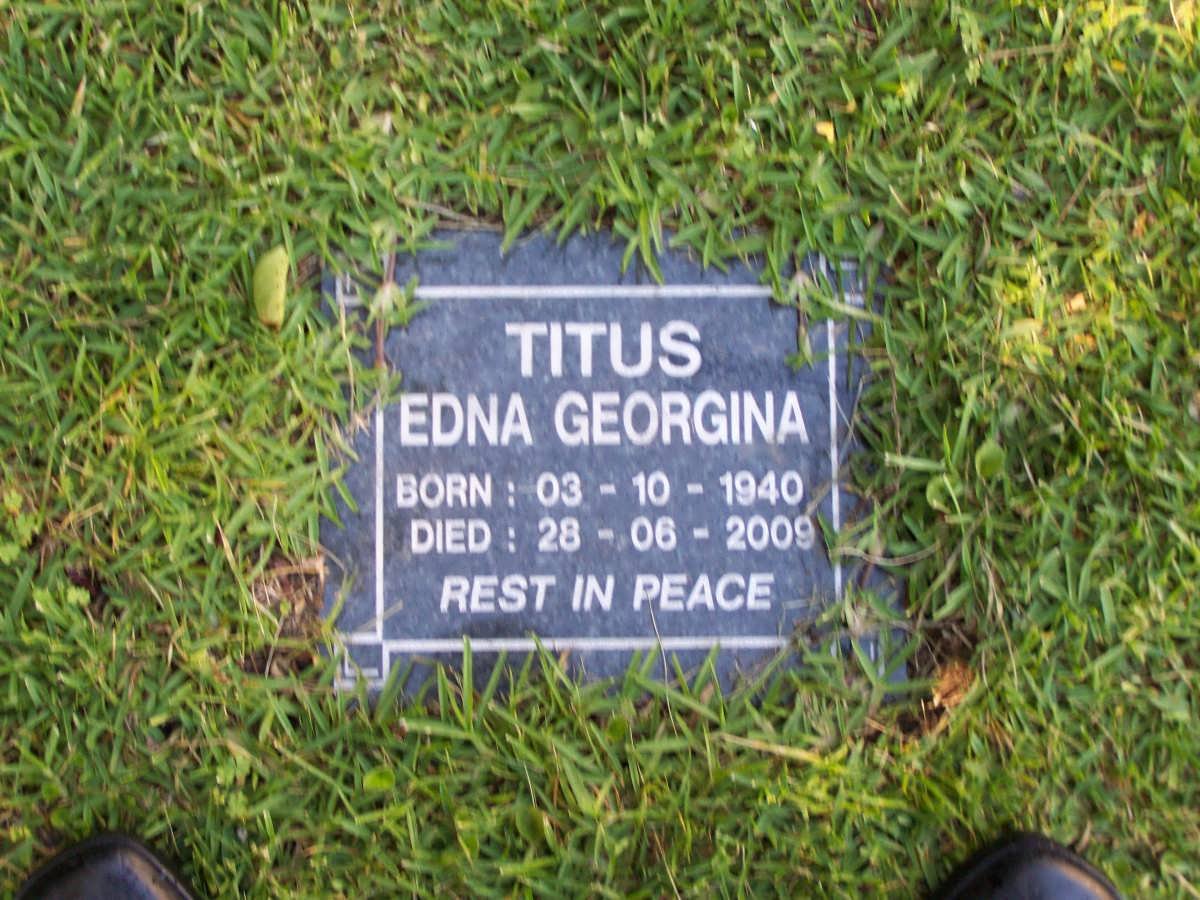 TITUS Edna Georgina 1940-2009