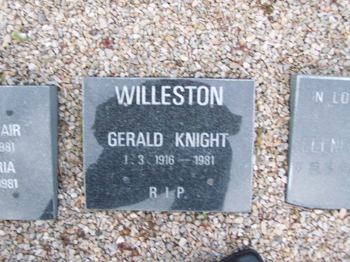 WILLESTON Gerald Knight 1916-1981