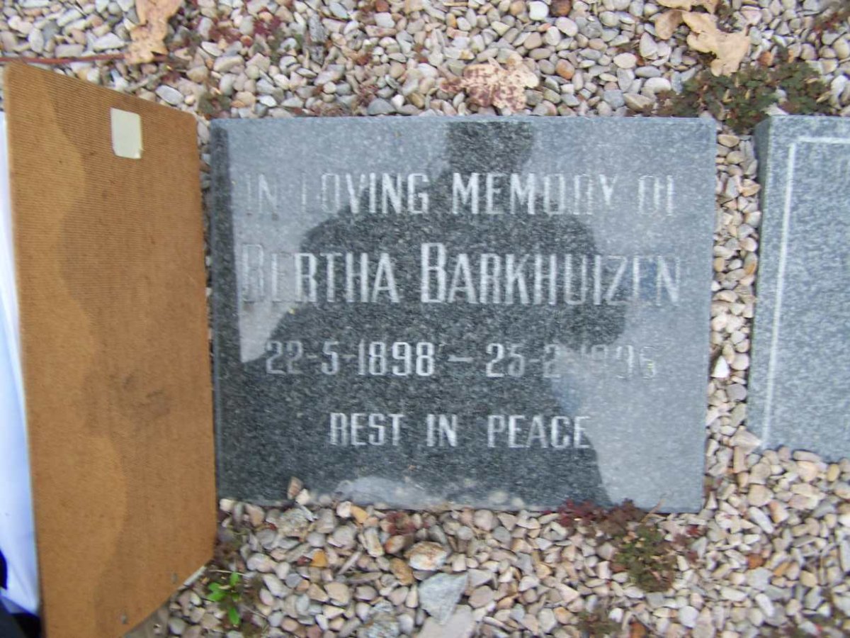 BARKHUIZEN Bertha 1898-19??