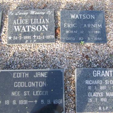 GODLONTON Edith James nee St. LEGER 1891-1981