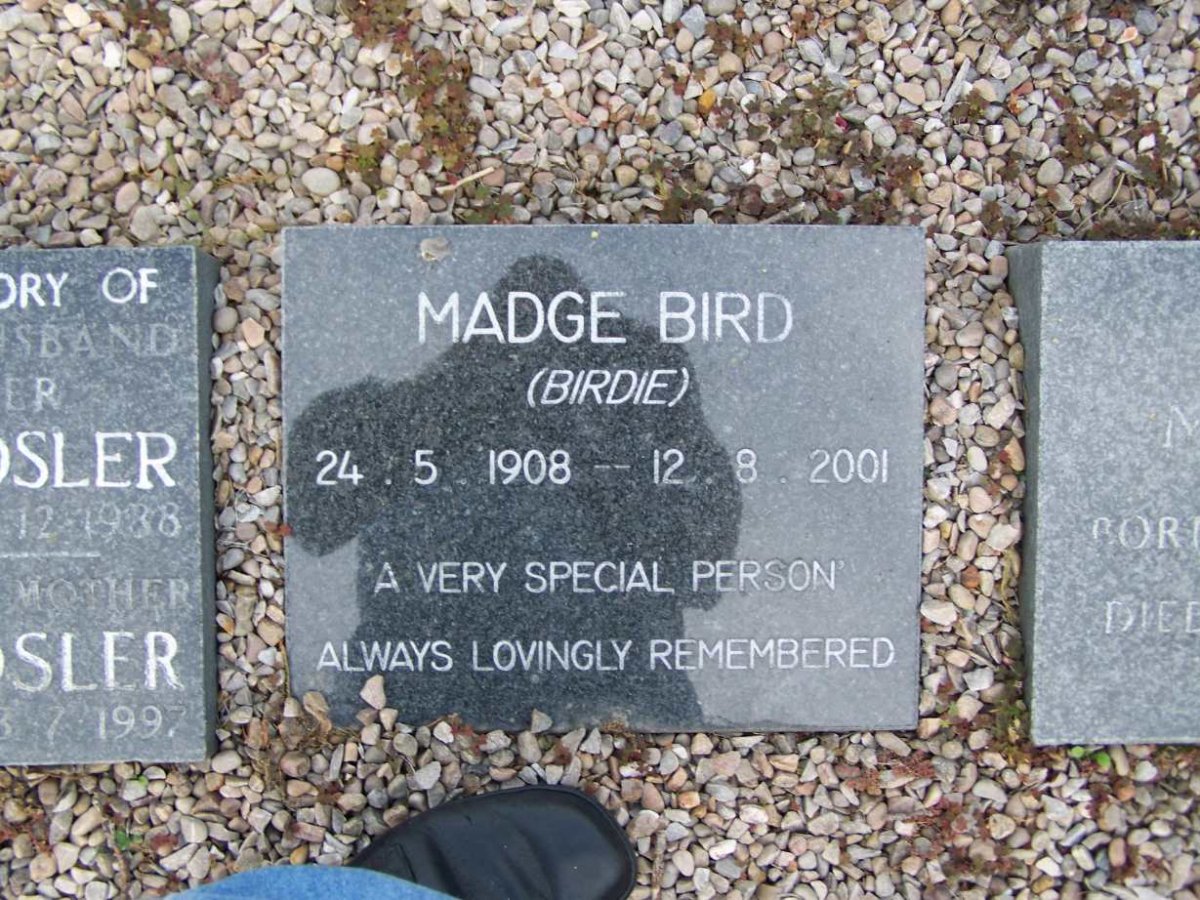 BIRD Madge 1908-2001