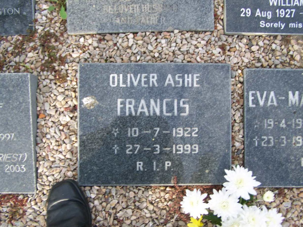 FRANCIS Oliver Ashe 1922-1999