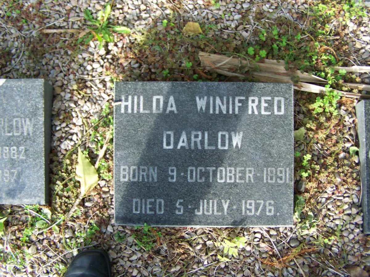 DARLOW Hilda Winifred 1891-1976