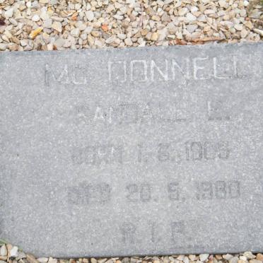 McDONNELL Randal E. 1909-1980