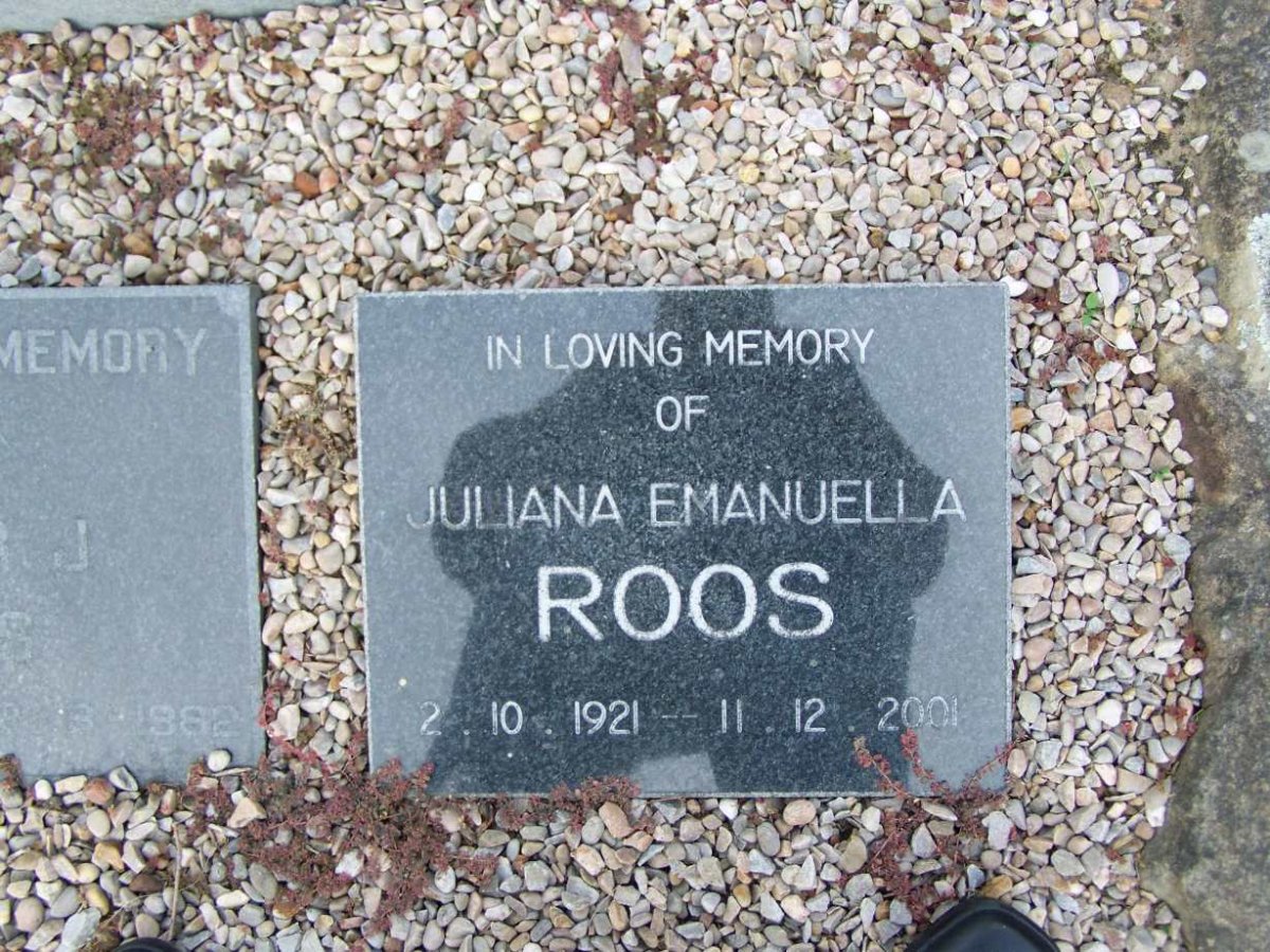 ROOS Juliana Emanuella 1921-2001