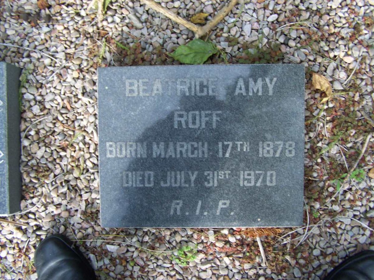ROFF Beatrice Amy 1878-1970
