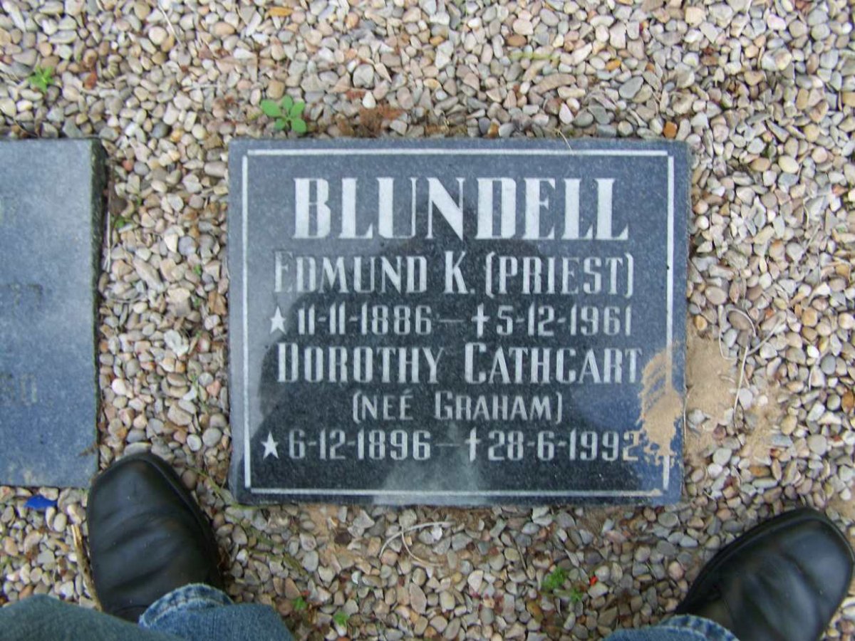 BLUNDELL Edmund K. 1886-1961 &amp; Dorothy Cathcart GRAHAM 1896-1992