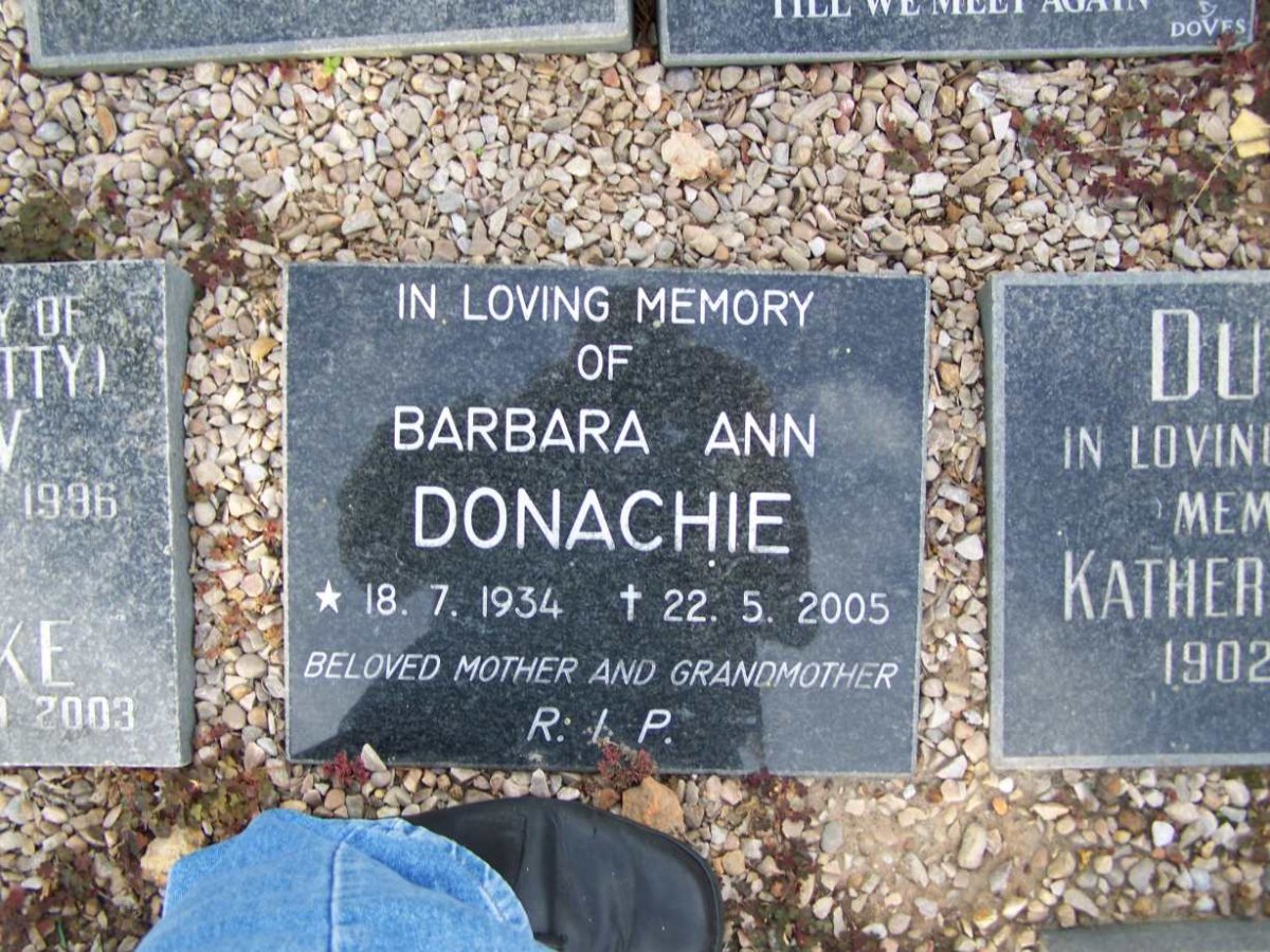DONACHIE Barbara Ann 1934-2005