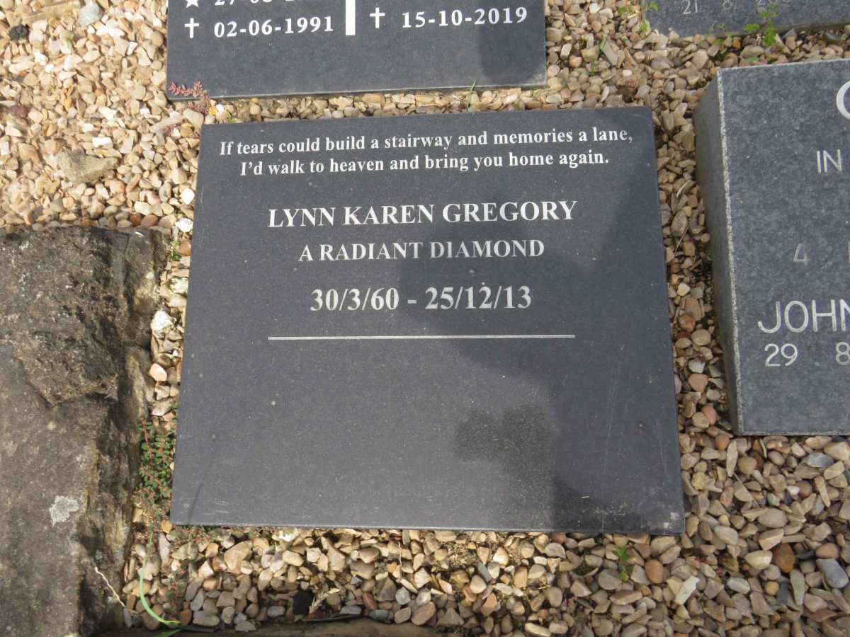 GREGORY Lynn Karen 1960-2013