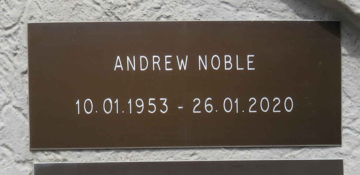 NOBLE Andrew 1953-2020