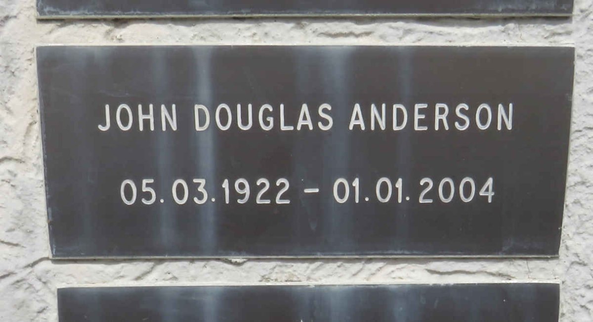ANDERSON John Douglas 1922-2004