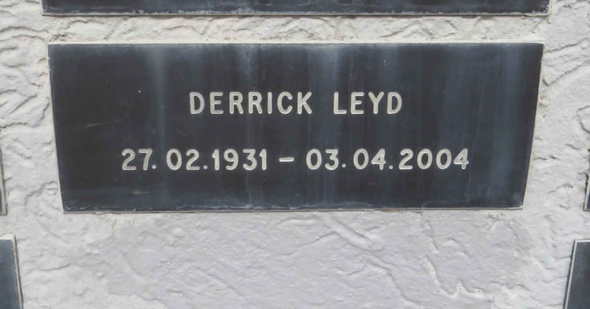 LEYD Derrick 1931-2004