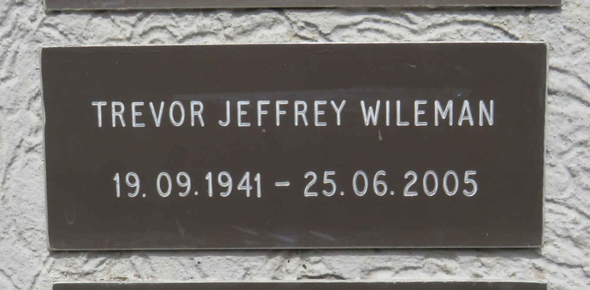 WILEMAN Trevor Jeffrey 1941-2005