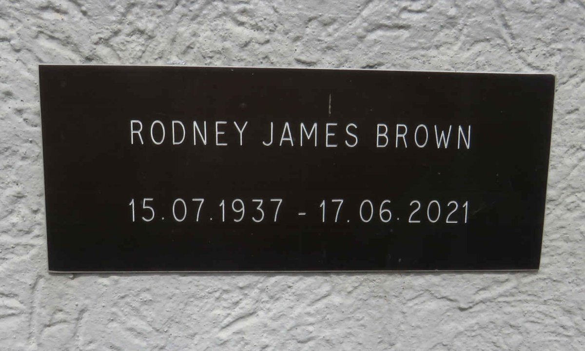 BROWN Rodney James 1937-2021