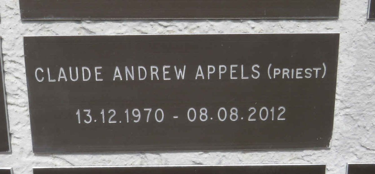 APPELS Claude Andrew 1970-2012