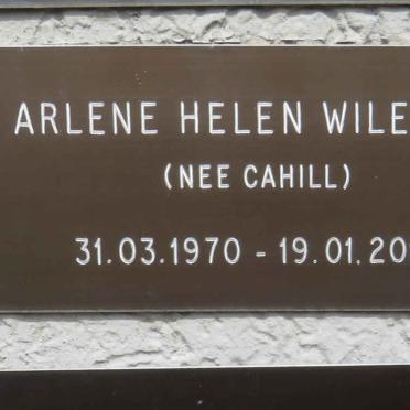 WILEMAN Arlene Helen nee CAHILL 1970-2014