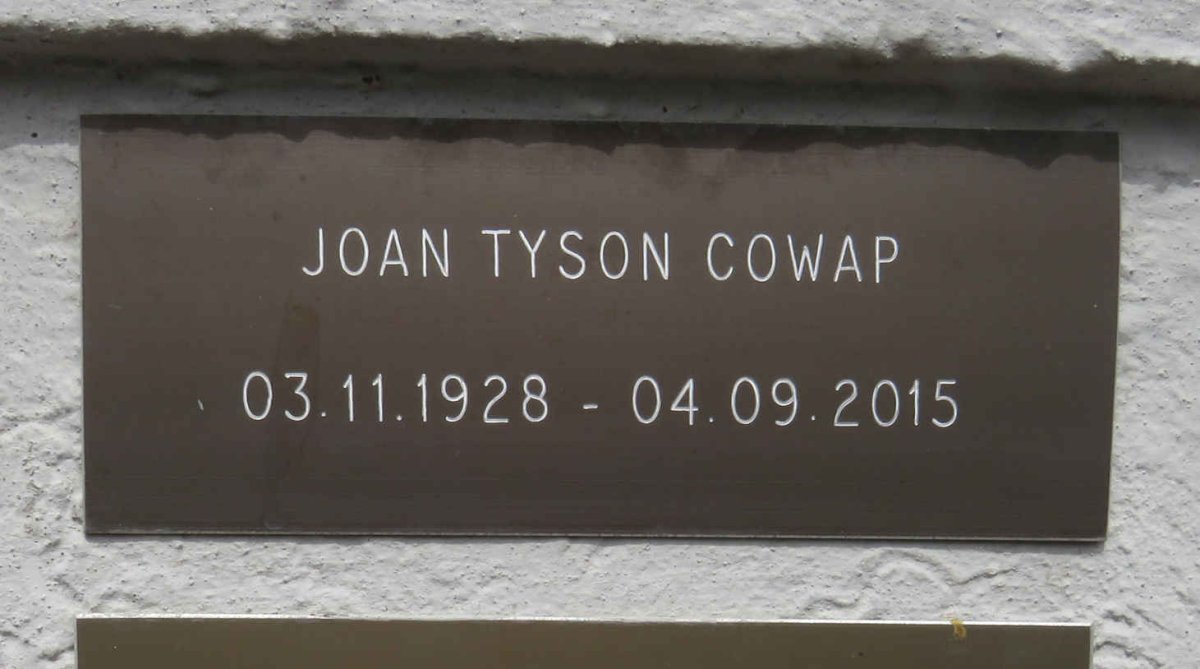 COWAP Joan Tyson 1928-2015