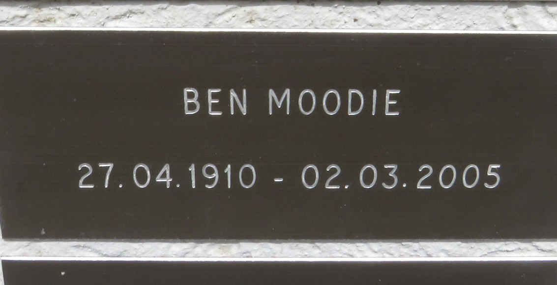 MOODIE Ben 1910-2005