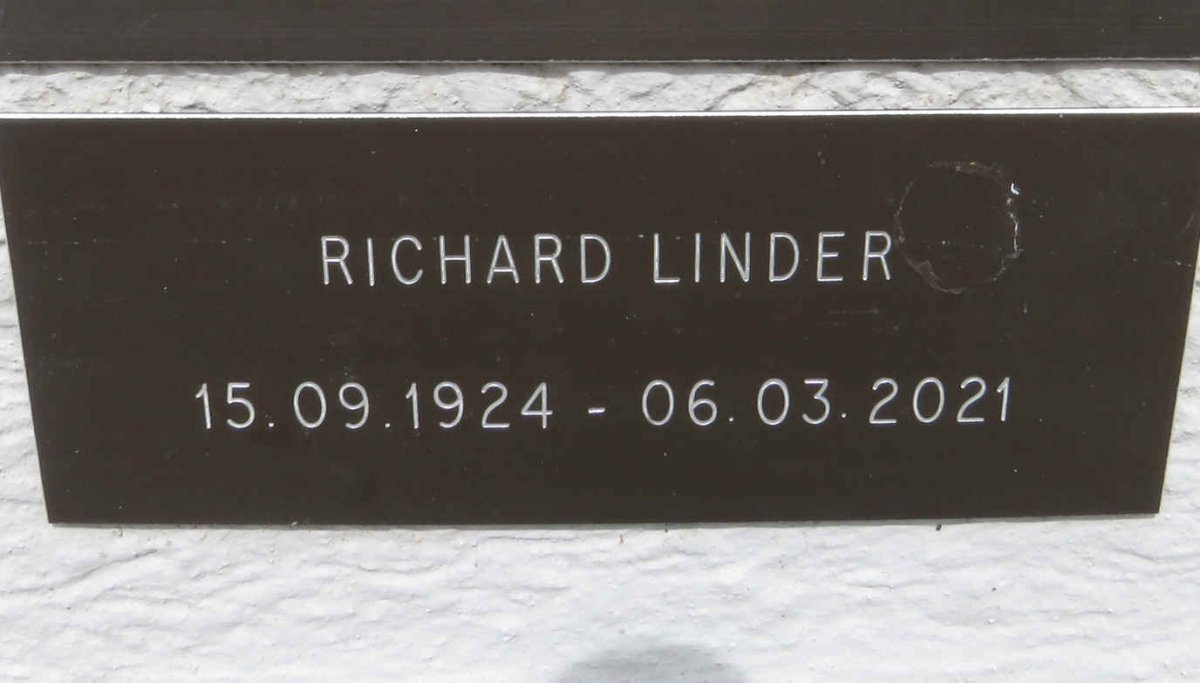 LINDER Richard 1924-2021