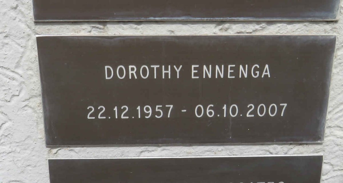 ENNENGA Dorothy 1957-2007
