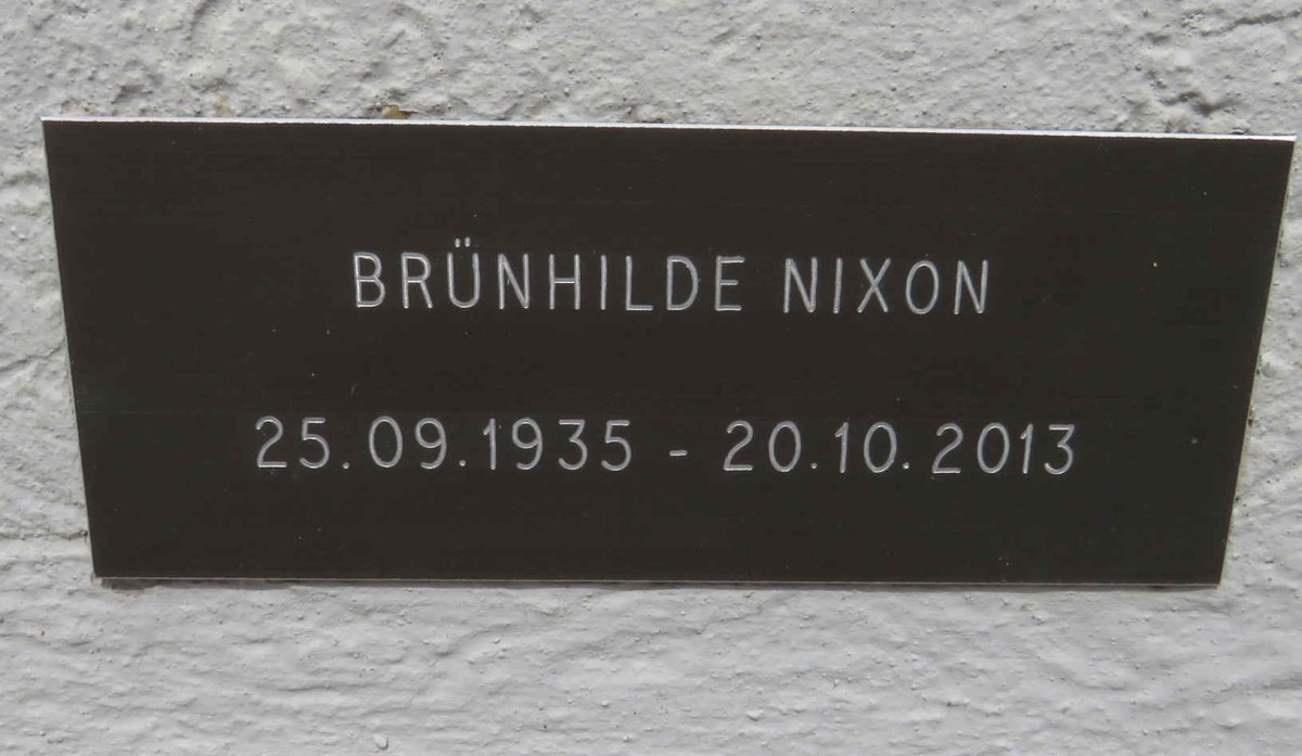 NIXON Brunhilde 1935-2013