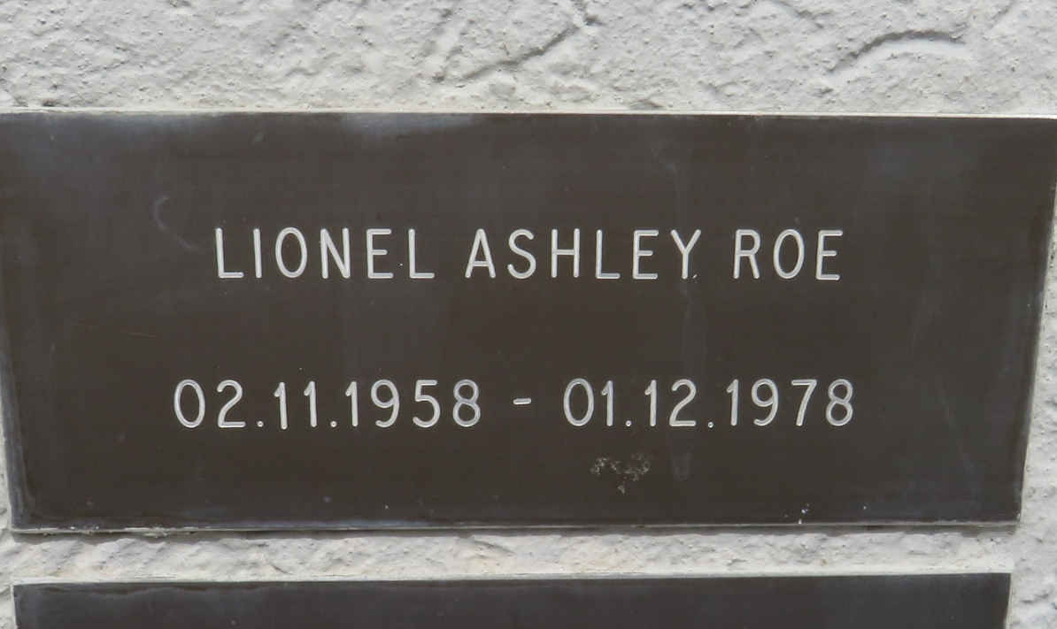 ROE Lionel Ashley 1958-1978