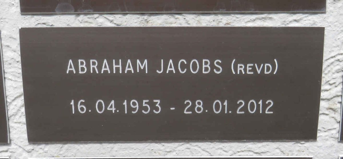 JACOBS Abraham 1953-2012