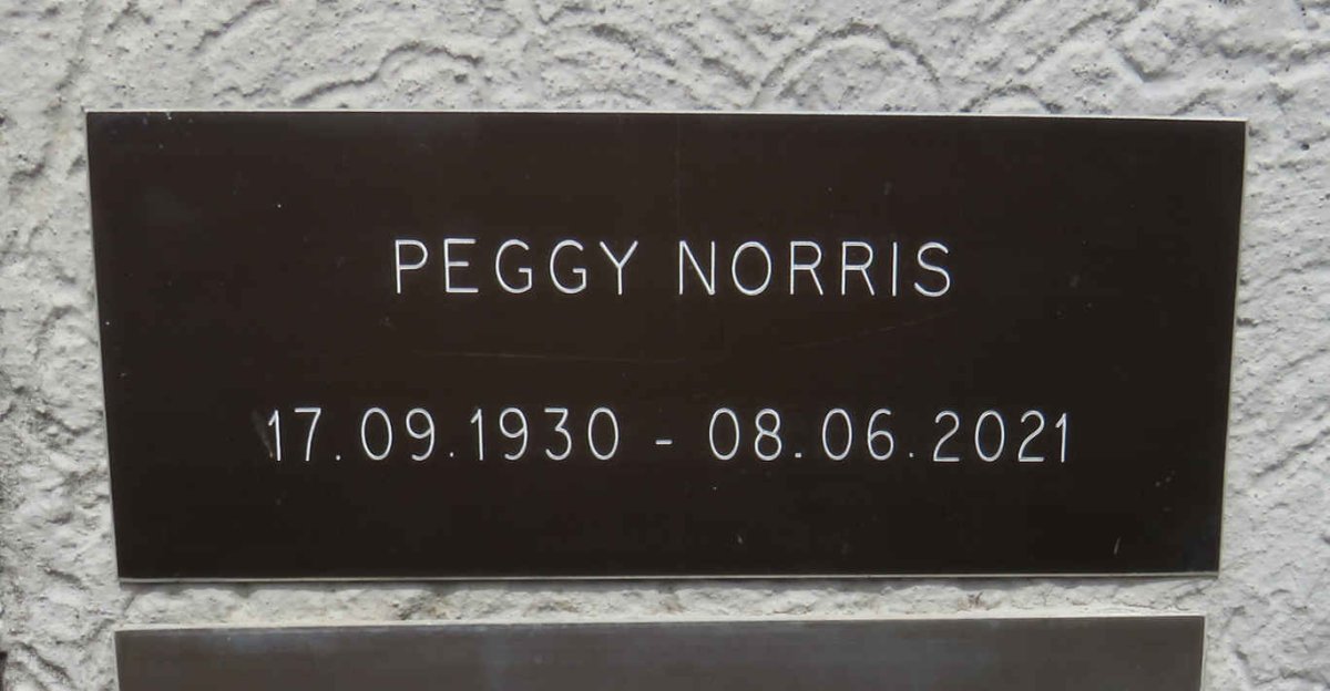 NORRIS Peggy 1930-2021