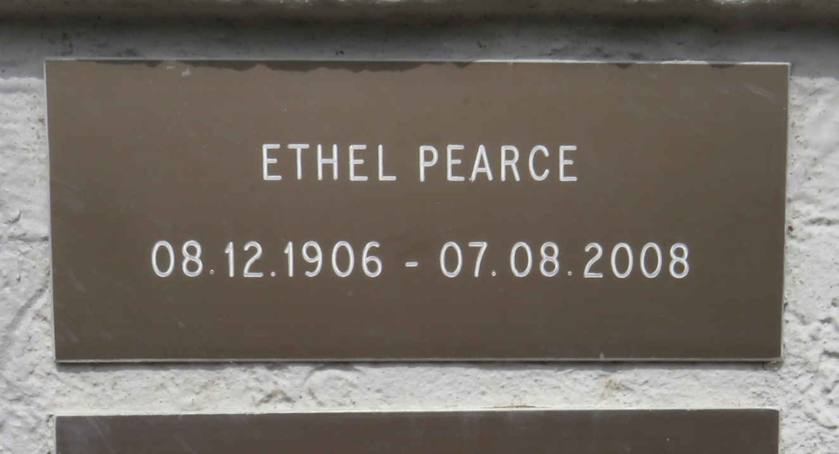PEARCE Ethel 1906-2008