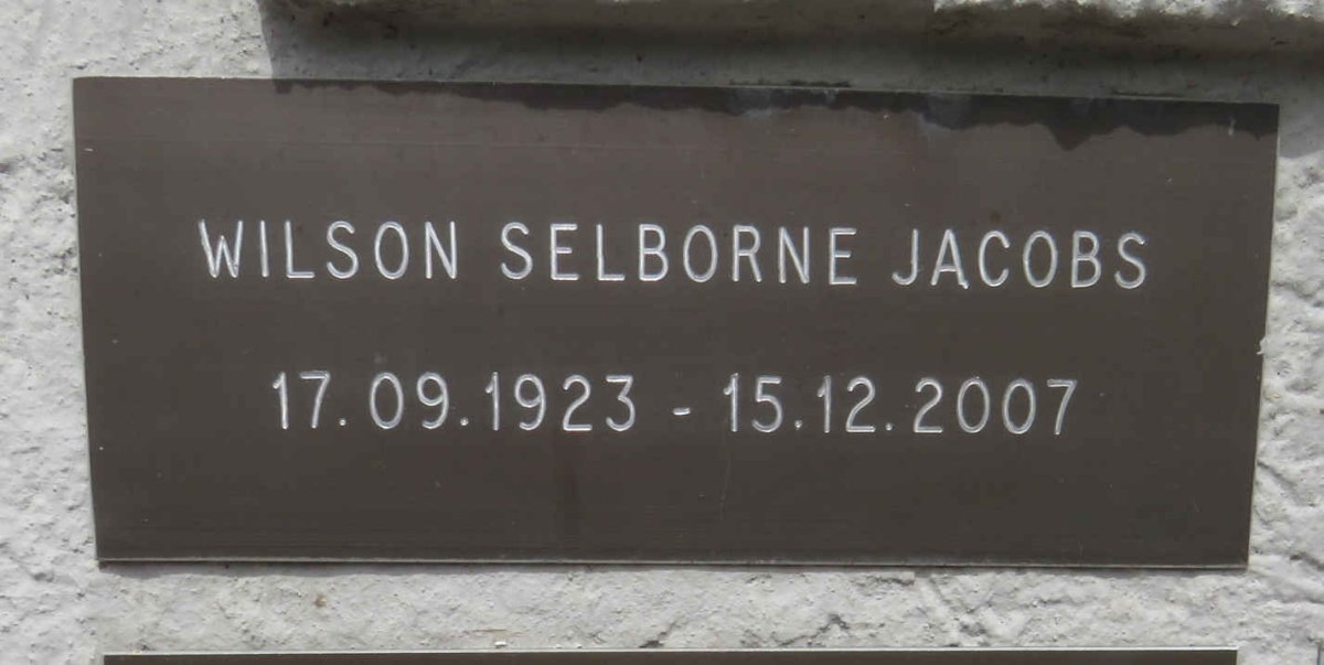 JACOBS Wilson Selborne 1923-2007
