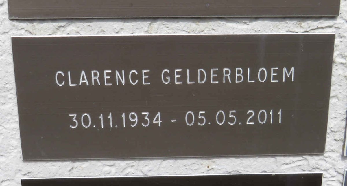 GELDERBLOEM Clarence 1934-2011