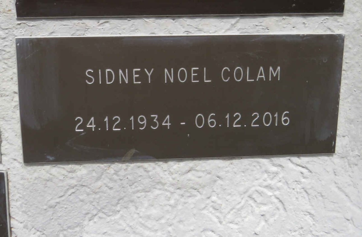 COLAM Sydney Noel 1934-2016