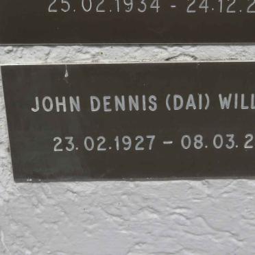 WILLIAMS John Dennis 1927-2001