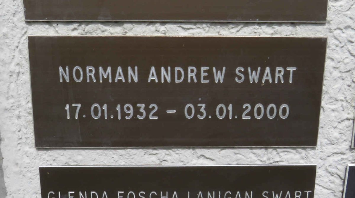 SWART Norman Andrew 1932-2000