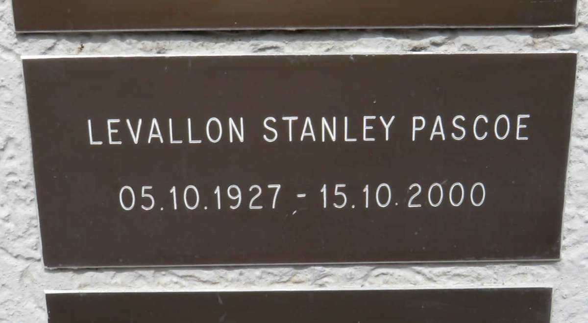 PASCOE Levallon Stanley 1927-2000