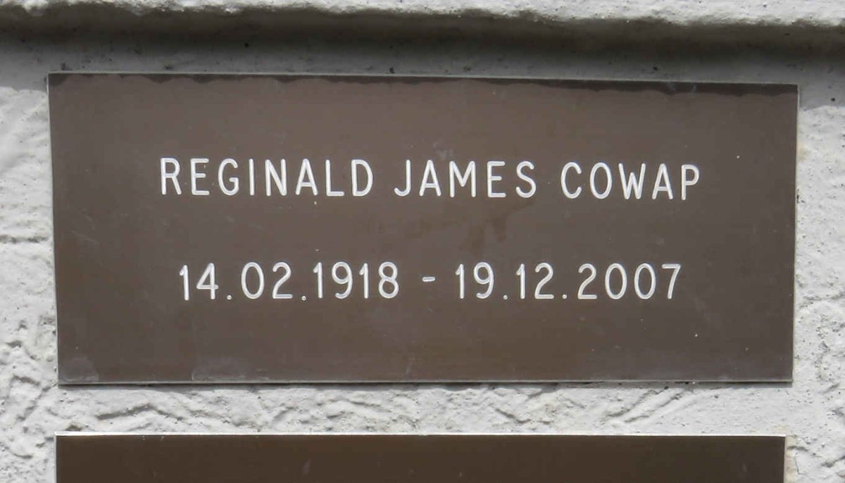 COWAP Reginald James 1918-2007