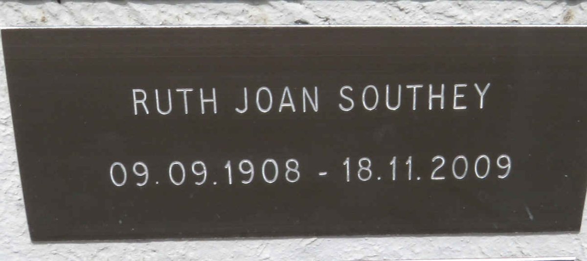 SOUTHEY Ruth Joan 1908-2009