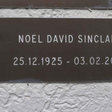 SINCLAIR Noel David 1925-2017
