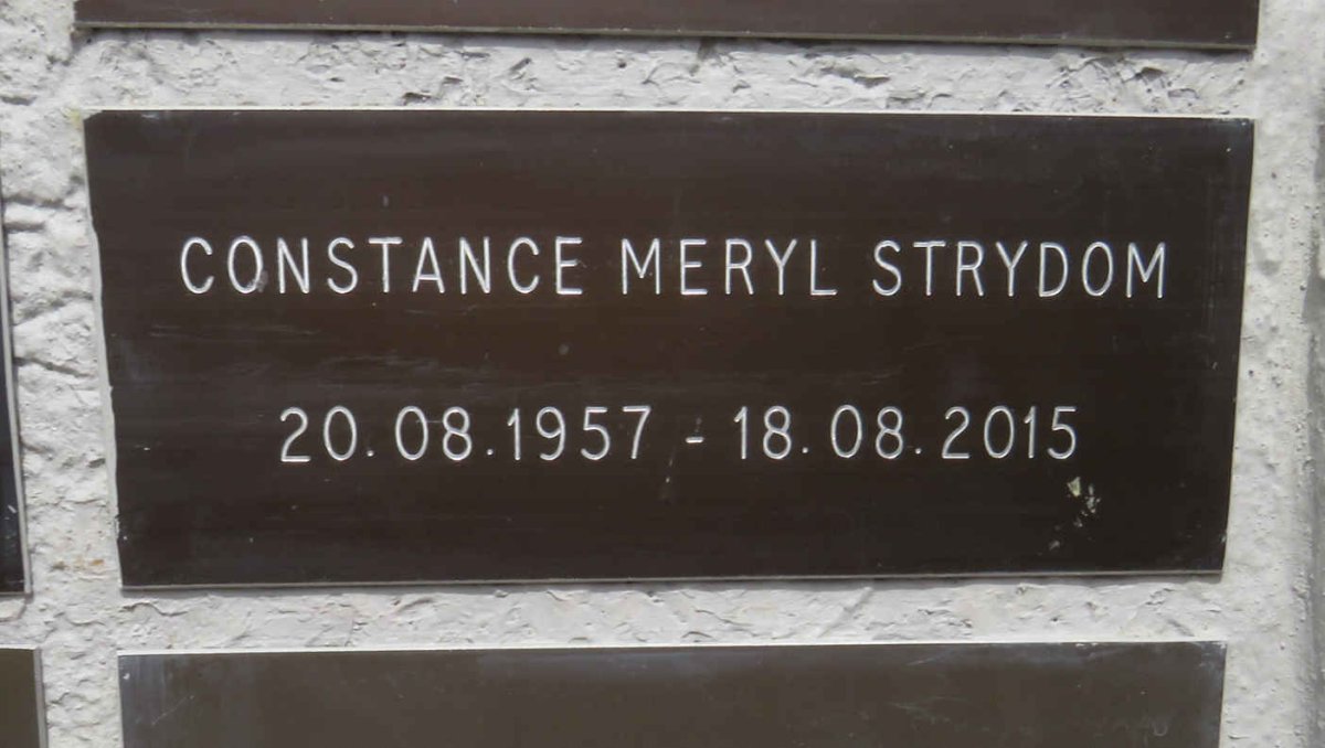 STRYDOM Constance Meryl 1957-2015