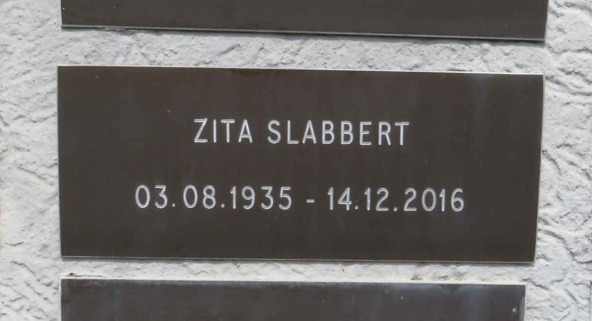 SLABBERT Zita 1935-2016