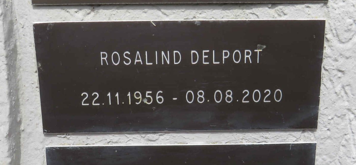 DELPORT Rosalind 1956-2020