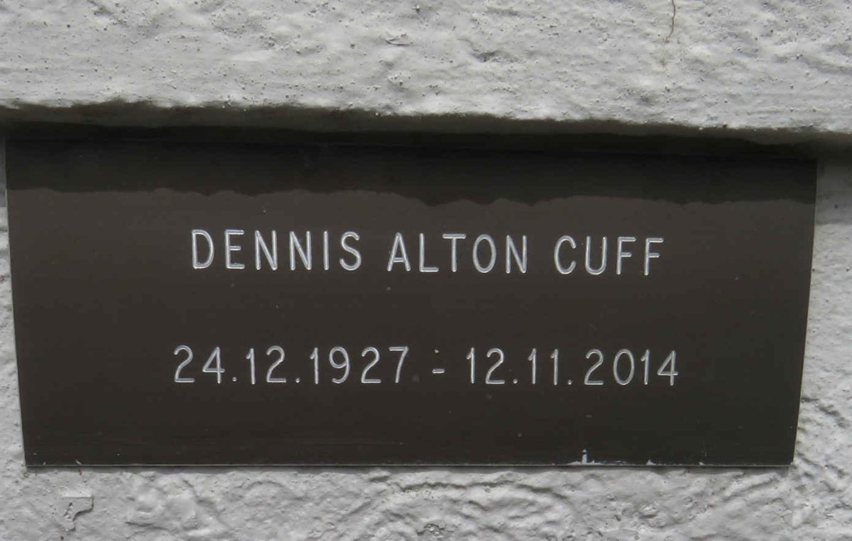 CUFF Dennis Alton 1927-2014